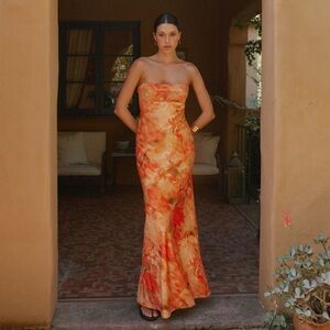 🧡NWT Peppermayo Carmen Floral Maxi Dress Plus Size 18 Summer Wedding Guest